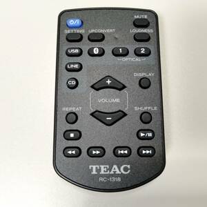 [送料無料] TEAC リモコン RC-1318 USB DAC AI-101DA 用 プリメインアンプ HR-S101-SW 等