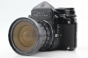 モルト貼替済★ Pentax 6x7 67 TTL Finder + Takumar 55mm f/3.5 Lens ペンタックス 中判 一眼レフ フィルムカメラ レンズセット