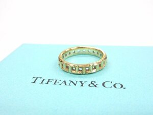 【ケース付】Tiffany & Co. ティファニー Tトゥルー ナロー リング/指輪 Au750 K18YG イエローゴールド 6号～7号 3.1g