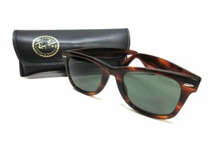 極美品 B&L RayBan WAYFARER＊FE ボシュロム レイバン ウェイファーラー＊/モックトータス/サングラス/極東アジア向け/サングラス