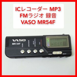 ICレコーダー FMラジオ録音 MR54F MP3 256MB VASO ボイスレコーダー マイク内蔵 スピーカー内蔵 ツインマイク 送料140