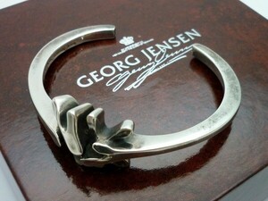 1000円スタート バングル GEORG JENSEN ジョージジェンセン #A112A? 925 S刻印有 シルバー 総重量約35.0g 箱付 アクセサリー 3 B725