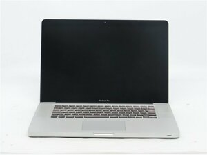 中古　MacBook　Pro　A1286　通電します　起動しません　バッテリー欠品　底面カバー欠品　HDD接続コネクター欠品　詳細不明/ジャンク品