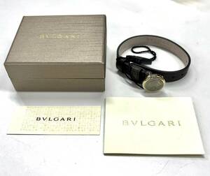 R612-W7-1626 ◎ BVLGARI ブルガリモネーテ レディース ブレスレット SA M14 39152 レザー シルバーxブラウン 箱付き③