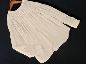 UNTITLED アンタイトル バックボタン ブラウス シャツ size4/ベージュ ■◇ ☆ eda4 レディース