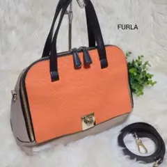 FURLA　フルラ　2way DIVINA ディヴィーナ ハンドバッグ　パイソン