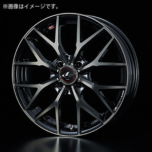 【個人宅発送可能】ウエッズ Weds 15X4.5J +45 4H PCD100 PBMC/TI ホイール 1本 LEONIS MX レオニス・エムエックス (37405)