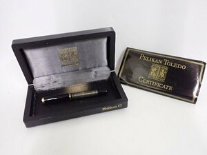 万年筆 PELIKAN ペリカン M700 トレド/TOLEDO 吸入式 ペン先18C-750 ケース/冊子付 ① ∩ 6DEBC-70