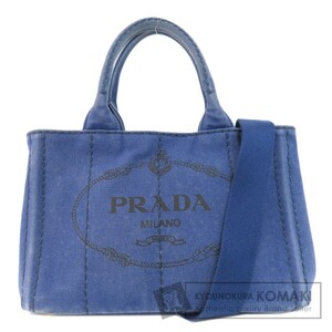 PRADA プラダ B2439G カナパミニ 2WAY ハンドバッグ キャンバス レディース 中古