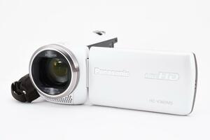箱付美品Panasonic HC-V360MS ホワイト デジタルビデオカメラ　ハイビジョン　ハンディカム　充電器　バッテリー　ケーブル