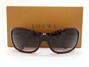 ◆超美品◆LOEWE ロエベ◆アナグラム SLW701G◆サイドロゴ◆サングラス◆ボルドー SV金具◆グラデーションレンズ◆ケース付き◆A4916