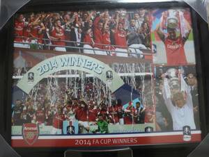 【送料無料】 Arsenal FA cup 2014 記念フレーム