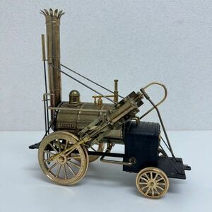 蒸気機関車　金属模型　鉄道模型 置物 全長約22cm