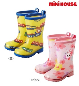 即決です！【ミキハウス】新品未使用mikihouse 13cm プッチーレインブーツ(長靴)シューズ 靴 キッズ 子供 雨具 男の子 通園 通学 カラー:黄