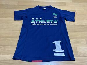 アスレタ 半袖Tシャツ メンズ　サイズS プラクティスシャツ トップス　スポーツ　ジュニアにも　160センチ ATHLETA サッカー