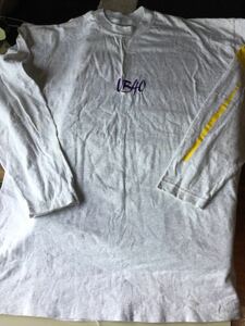 3000円〜 ビンテージ USED 90s UB40 ツアー ロンT Tシャツ 長袖 XL アイルランド製 刺繍 レゲエ ロック バンド アート vintage t shirt