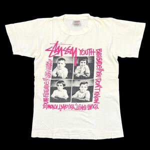 1989 オリジナル STUSSY 【4×4】フォトT old ブルーウェイバー 80’s