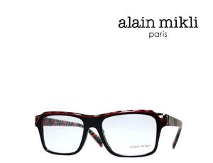 【alain mikli】 アランミクリ メガネフレーム　A03150　001　ブラック・レッド　国内正規品　