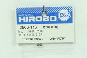 『送料無料』【HIROBO】2500-116 Brg. 1.5×4×1.2F OP ベアリング 在庫８