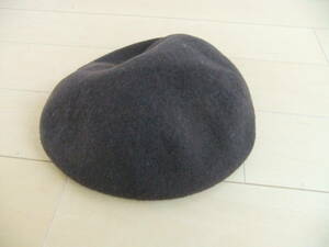 MADE IN JAPAN MAXIM KOBE 日本製 マキシム 神戸 ウール キャスケット ベレー 帽子 焦げ茶 100% 毛