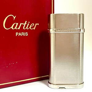 1円スタート Cartier カルティエ ゴドロン ライター シルバー 喫煙具 ガスライター 喫煙グッズ