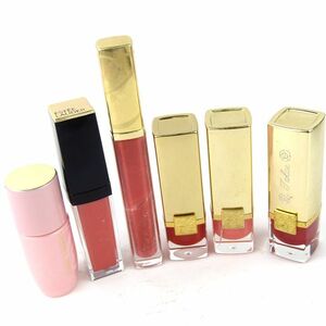 エスティーローダー 口紅等 ピュアカラー他 6点セット まとめて 大量 難有 名刻印有 レディース ESTEE LAUDER