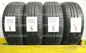 205/55R16 91V Bridgestone TURANZA T001 中古 サマータイヤ 4本セット 送料無料 205/55/16 ブリヂストン U2714.S