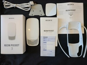 【中古】REON POCKET 3 SONY ウェアラブルサーモデバイス　正常稼働品　クリーニング済 ネックバンド付属 