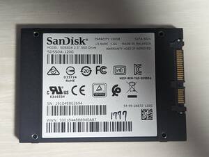 SanDisk　SSD 120GB【動作確認済み】1777
