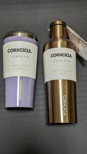 お得 【分類：G】 未使用 CORKCICLE コークシクル キャンティーン ＋ タンブラー 2個セット 16oz 470ml ステンレスボトル