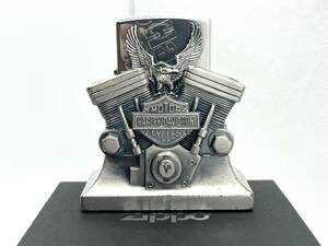 希少 ZIPPO ジッポー 限定品 Harley Davidson ハーレーダビッドソン イーグル ライター 台座付き