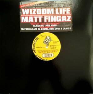 Wizdom Life and Matt Fingaz / Fruits Of Labor In The Sunshine ■両面 DJ Spinnaプロデュース！ / Talib Kweli参加！/ アングラ名盤！