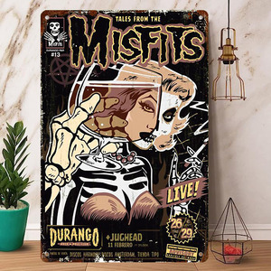 Rock Poster / ロックポスター【 ミスフィッツ / Misfits 】メタル ポスター/ブリキ看板/ヴィンテージ/メタルプレート-1