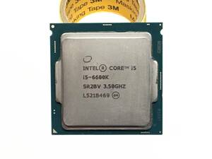 A13985)Intel Core i5-6600K 3.5GHz LGA1151 SR2BV 中古動作品