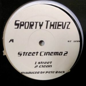 12inchレコード　 SPORTY THIEVEZ / STREET CINEMA 2