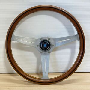 ナルディ NARDI クラシック ウッド ステアリング ナルディ ウッド&ポリッシュスポーク 360mm 希少 レトロ レア (4-2)