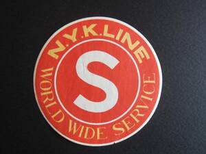 日本郵船■NYK LINE■WORLD WIDE SERVICE■S■ラベル