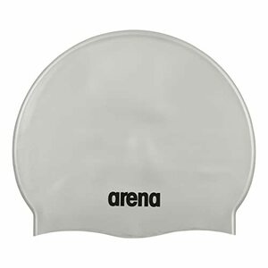 arena(アリーナ) スイミングキャップ トレーニング用男女兼用 シルバー(SLV) フリーサイズ シリコーンキャップ