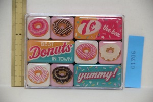 BEST Donuts IN TOWN マグネット セット 検索 磁石 ドーナツ ドーナッツ ファンシー グッズ ブロック