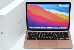 人気！MacBook Air (M1, 2020) ゴールド Apple 認定整備済製品 G12A4J/A 8C/7C メモリ:16GB SSD:512GB P05F