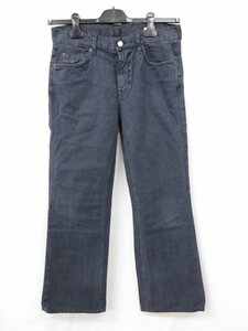 超美品【セブンフォーオールマンカインド 7 for all mankind】 セミフレア コットンパンツ スラックス (メンズ) size30 紺系 ■29MPA0195■