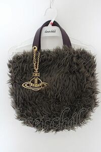 【USED】Vivienne Westwood ファーハンドバッグ ヴィヴィアンウエストウッド ビビアン- グレー O-24-04-21-064-ba-YM-OS