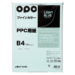 4902681773432 ファインカラーＰＰＣ　Ｂ4　100枚入 ＰＣ関連用品 ＯＡ用紙 コピー用紙（カラー用紙） 文運堂 カラー343 ライトフ