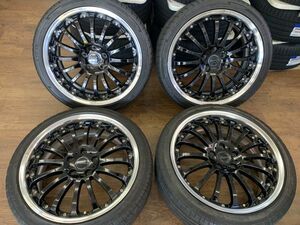 【決算セール】アミスタッド ロティーノ 19X8J+45 114.3-5H 中古 225/40R19(225/40-19)中古 現状 プリウスα/エスティマ/スカイライン