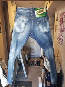 DSQUARED2 ディースクエアード デニム 44 2022AW SEXY TWIST JEAN HAVE A NICE DAN