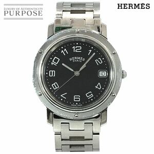 エルメス HERMES クリッパー CL6 710 ヴィンテージ メンズ 腕時計 デイト ブラック 文字盤 クォーツ ウォッチ Clipper 90224338