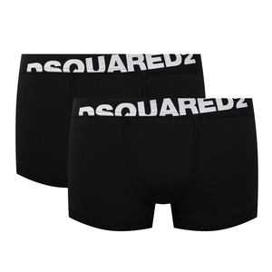 送料無料 3 DSQUARED2 ディースクエアード DCXC90030 001 ブラック ボクサーパンツ アンダーウェア 2枚セット size S