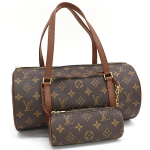 ルイヴィトン パピヨン30 GM ハンドバッグ M51365 モノグラム ブラウン 旧型 ヴィンテージ LOUIS VUITTON