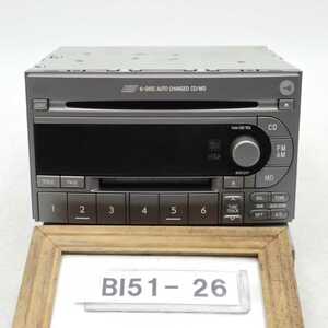 平成16年 フォレスター SG5 前期 純正 デッキ オーディオ 6連チェンジャーCD MD AM FM ラジオ PF-4090B-C 中古 即決