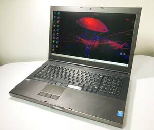 【DELL】M6800 Core i7-4810MQ 2.8GHz メモリ32GB 新品SSD480GB+HDD1TB DVDマルチ NVIDIA Quadro K5100M 17.3inch Win11Pro Office2021